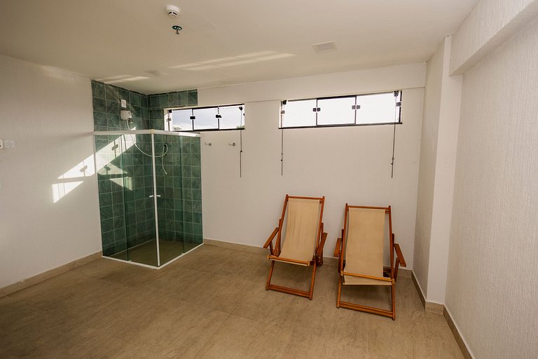 Flat Alto Padrão – Novo e ar condicionado