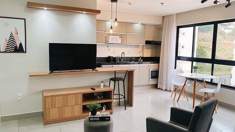 Flat novinho, perto de TUDO - Conforto total