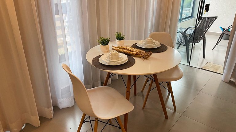 Flat novinho, perto de TUDO - Conforto total