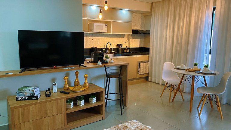 Flat novinho, perto de TUDO - Conforto total