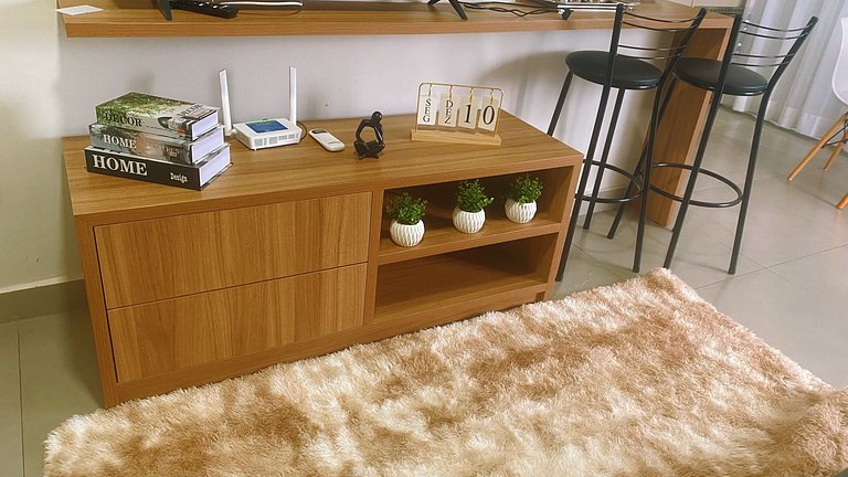 Flat novinho, perto de TUDO - Conforto total