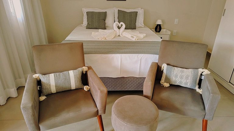 Flat novinho, perto de TUDO - Conforto total