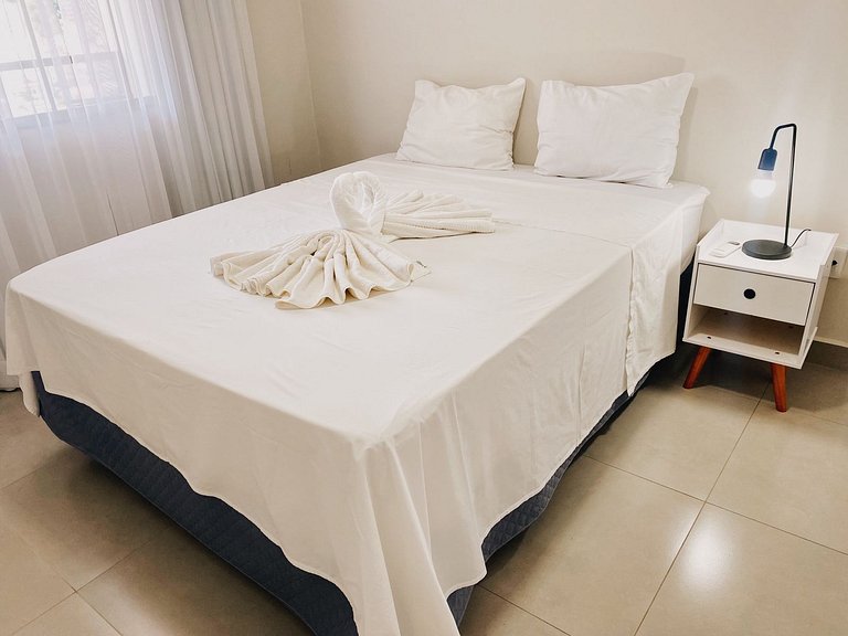 Flat com Vista+Ar-Condicionado - 500m do Parque