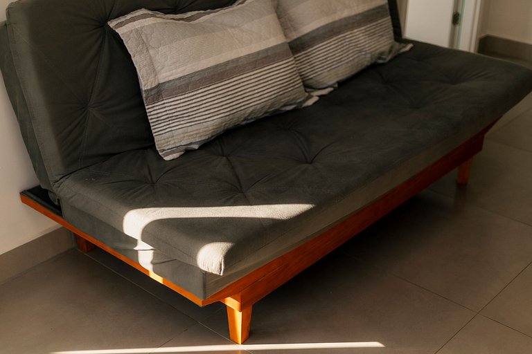 Flat com Vista+Ar-Condicionado - 500m do Parque