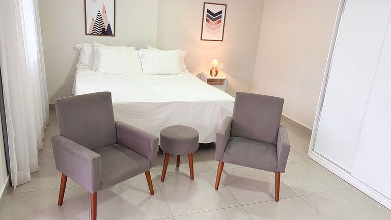 Flat - Novo e lazer completo no centro da cidade