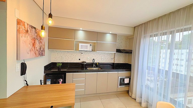 Flat - Novo e lazer completo no centro da cidade