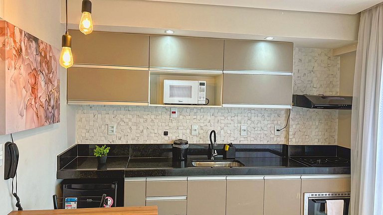 Flat - Novo e lazer completo no centro da cidade