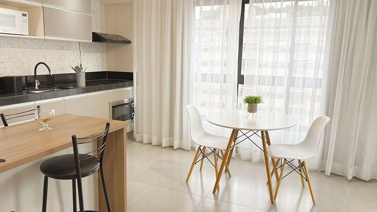 Flat - Novo e lazer completo no centro da cidade