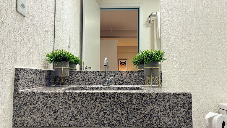 Flat - Novo e lazer completo no centro da cidade