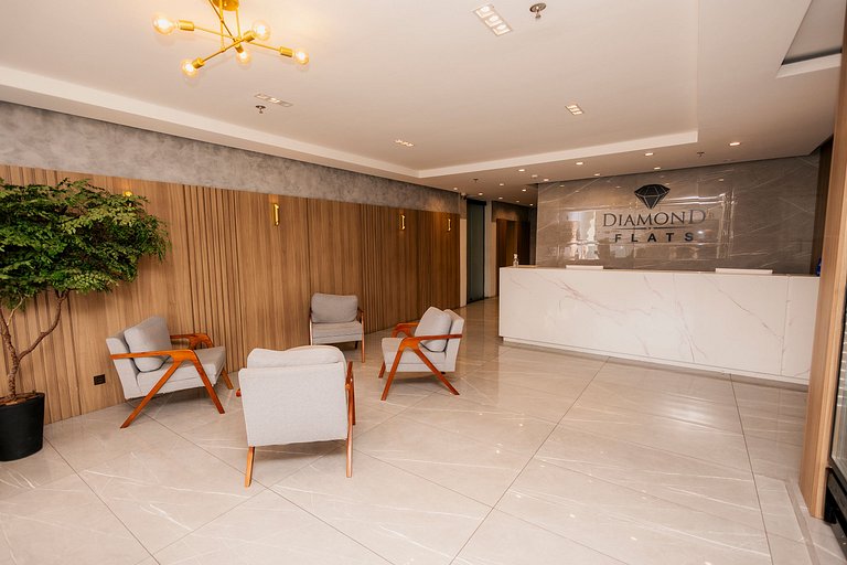 Flat - Novo e lazer completo no centro da cidade