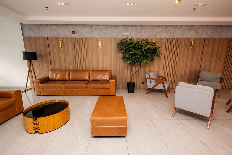 Flat - Novo e lazer completo no centro da cidade