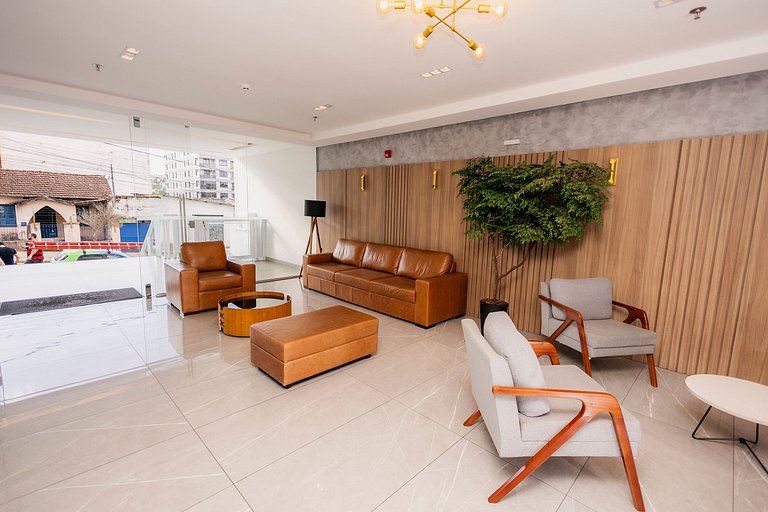 Flat - Novo e lazer completo no centro da cidade