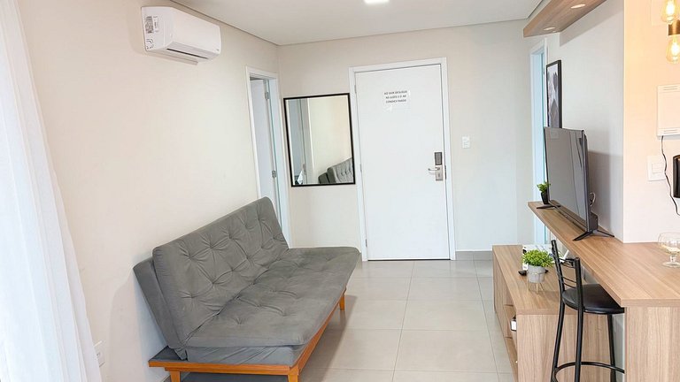 Flat Novinho no centro com ar condic. e piscina