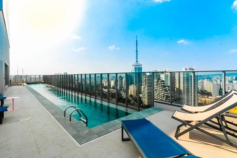 Studio moderno na regiao da Paulista- Faça td a pé