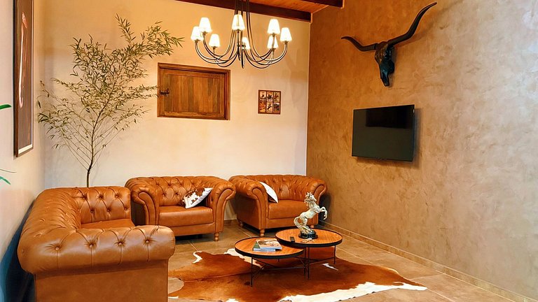 Experiência em celeiro com cavalos à porta